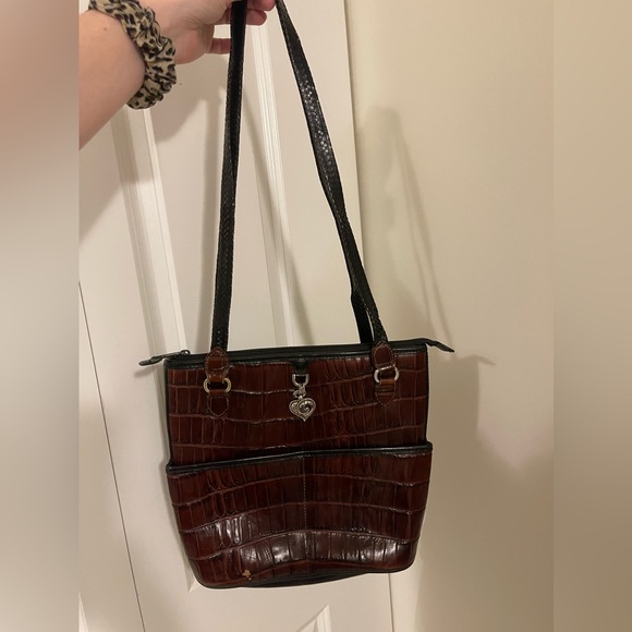 BRIGHTON/ Croc shoulder bag - Picture 2 of 7